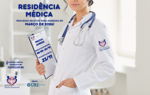 Hospital Santa Terezinha abre inscrições para Re